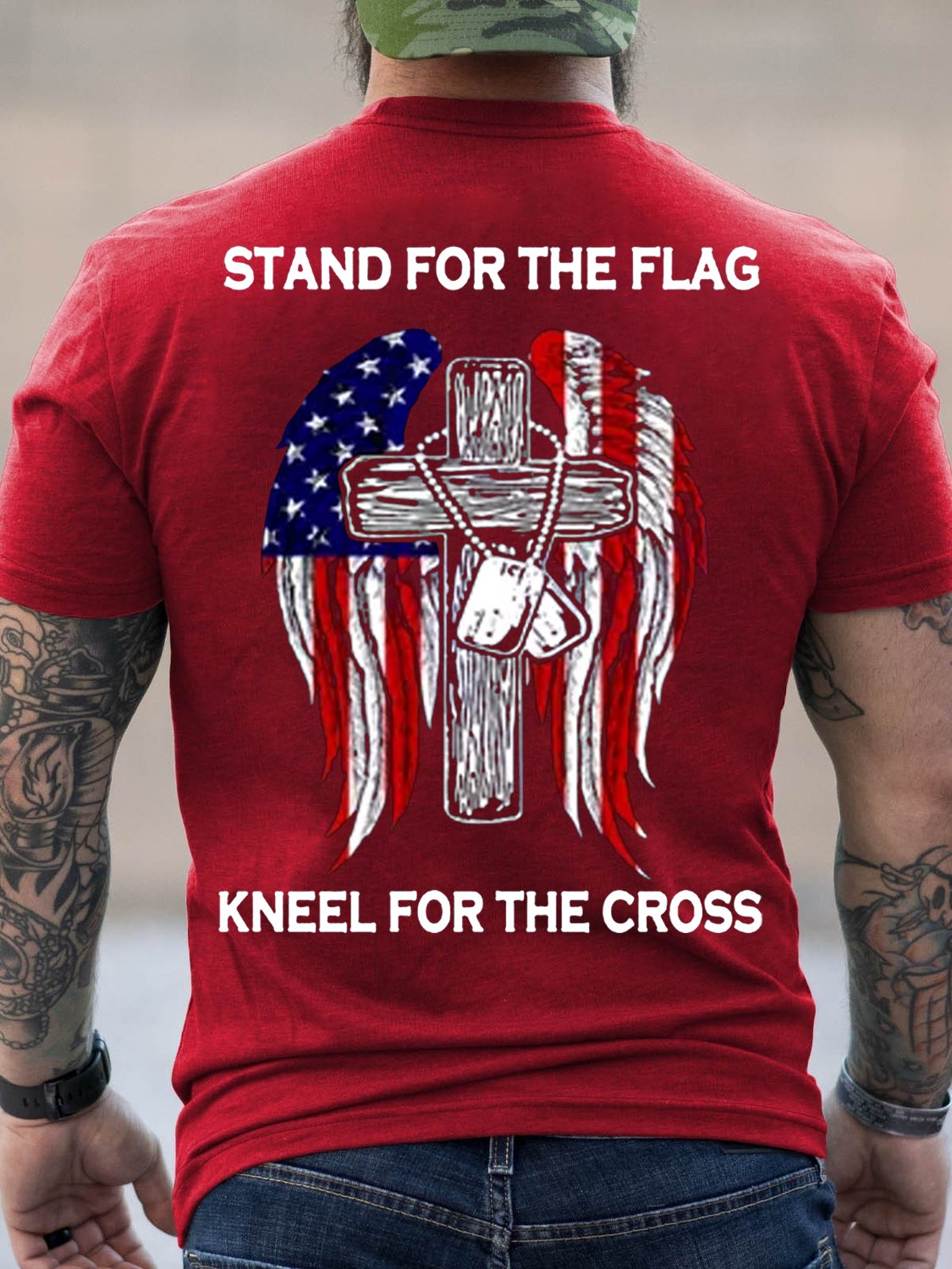 Stand For The Flag Men's Short Sleeve T-Shirt