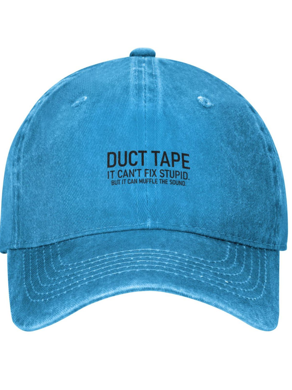 Duct Tape Funny Text Letters Adjustable Hat