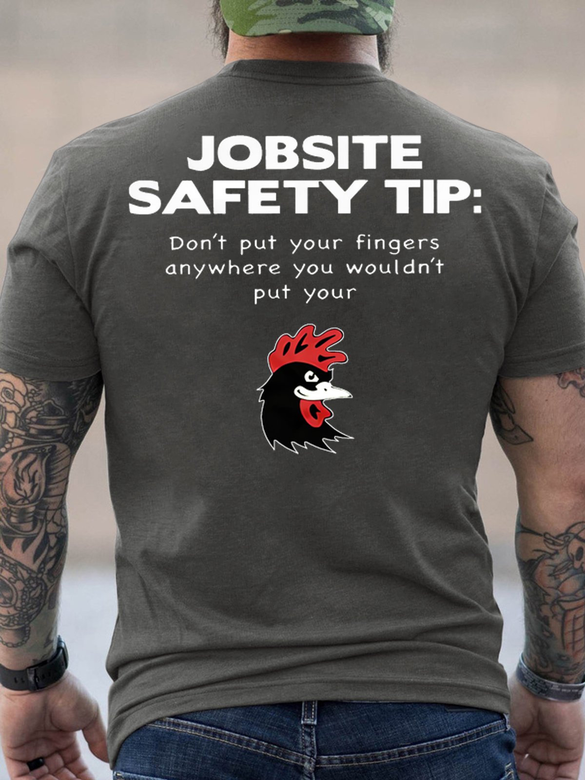 Men's Jobsite Safety Tip Don't Put Your Fingers Anywhere You Wouldn't ...