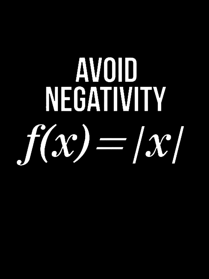 Men's Funny Avoid Negativity Cotton Loose Casual T-Shirt