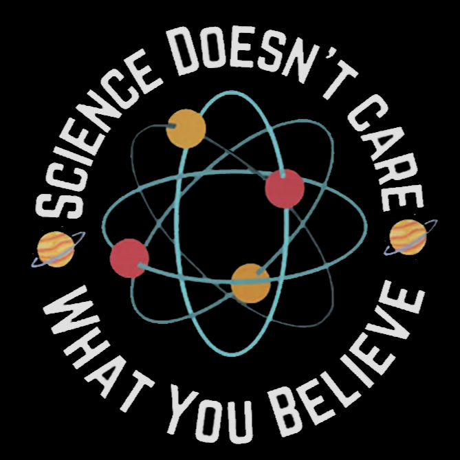 Men's Science doesn't care what you believe Cotton Crew Neck T-Shirt