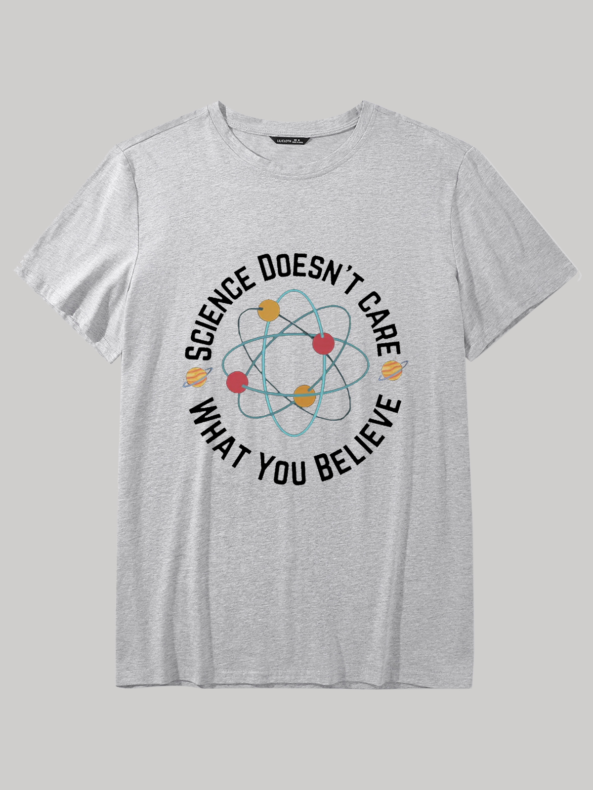 Men's Science doesn't care what you believe Cotton Crew Neck T-Shirt