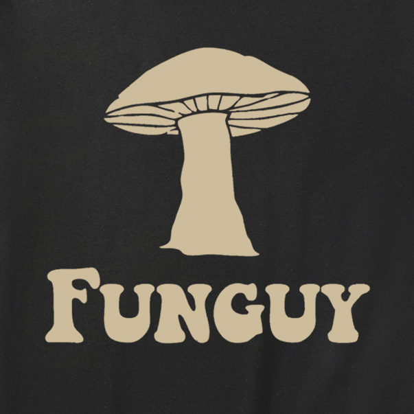 Men's Fungi Fun Guy Funny Cotton Loose Casual Crew Neck T-Shirt