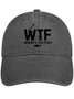 Men's /Women's WTF - Where's The Fish Graphic Printing Regular Fit Adjustable Denim Hat