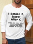 Men's Crew Neck Casual Cotton-Blend Text Letters Sweatshirt