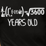 Men‘s Math Equation Result 60 Years Old Funny Birthday Letters Cotton T-Shirt