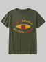 Men's Make Orwell fiction again Cotton Loose Crew Neck Casual T-Shirt