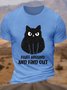 Men's Fluff Around And Find Out Cat Lover Casual T-Shirt