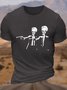 Men's Mars Attacks Tim Burton Pulp Fiction Letters Casual Cotton T-Shirt