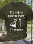 Men's Funny Dish I’ve Had My Patience Tested Casual Cotton T-Shirt