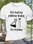 Men's Funny Dish I’ve Had My Patience Tested Casual Cotton T-Shirt