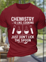 Men's Funny Science Professor Pullover Casual Cotton Crew Neck Text Letters T-Shirt