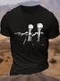 Men's Mars Attacks Tim Burton Pulp Fiction Letters Casual Cotton T-Shirt