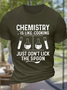 Men's Funny Science Professor Pullover Casual Cotton Crew Neck Text Letters T-Shirt